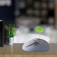 thumbnail image 1 of Pot de Fleurs en Céramique Rustique avec Inscription Personnalisée Design en Fausse Pierre, 1 Pce Ornement, 1 of 5