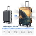 thumbnail image 4 of Pofeuu Sunset Ocean Whale Print Luggage Suitcase Cover Protector Luggage Washable Covers Aesthetic for 18/24/28/32 inch Luggage（No luggage included）-Medium, 4 of 7