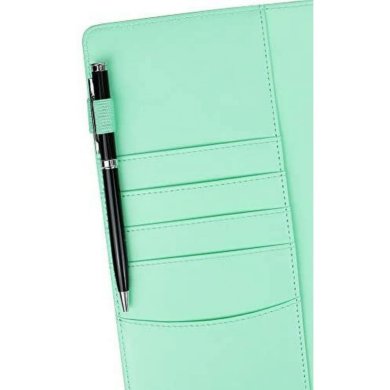 Budget Binder, EEEkit A6 PU Leather Notebook, Refillable Planner Organizer  with 8 Pcs Binder Pockets, 12 Pcs Expense Budget Sheets, and Letter Sticker  Label(Green/Purple/Pink/Black) 