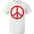 thumbnail image 3 of Inktastic Fun Red Peace Sign T-Shirt, 3 of 5