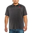 thumbnail image 3 of Men's Colosseum Black Indiana Hoosiers Big & Tall Down Swing Polo, 3 of 5