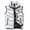 Gray, variant on Lindreshi Puffer Vest for Women Plus Size Men's Solid Color Autumn and Winter Warm and Windproof Capless Slim Vest