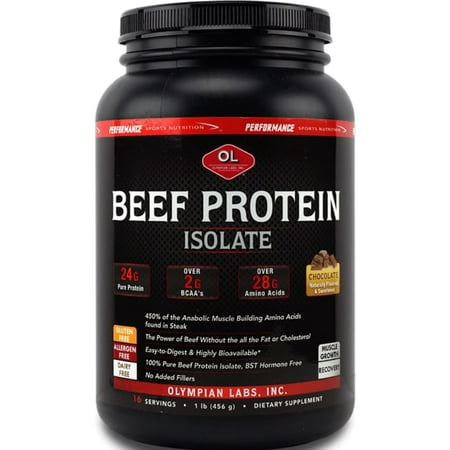 Olympian Labs Beef Protein, Rich Dark Chocolate, 1 Lb