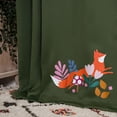thumbnail image 2 of Quality Home Enchanted Forest Fox Children Teen Grommet Top Blackout Curtains for Kids Room Playroom Naptime-84", 2 of 5