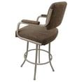 thumbnail image 3 of Swivel Counter Metal Bar Stool 26" - M-110 - Checkered - Beige, 3 of 3