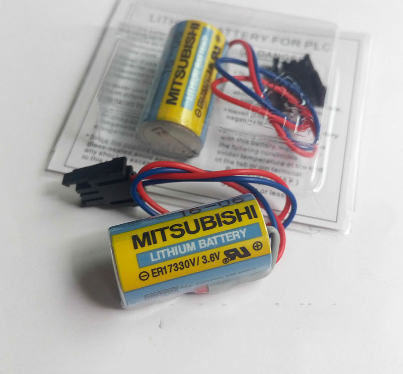 2pcs Mitsubishi A6BAT ER17330V 3.6V 1700mAh Lithium Industrial Battery ...