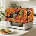 thumbnail image 4 of FOR U DESIGNS Cat Maple Leaf Print Microwave Oven Cover Foldable Toaster Oven Covers Dustproof Microwave Oven Grill Covers Protector Home Decoration Accessories-L, 4 of 8