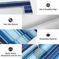 thumbnail image 6 of Mexican Style Outdoor Rug for Patio/Deck/Porch, Non-Slip Large Area Rug 6 x 9 Ft, Colorful Mexico Stripes Ombre Blue Indoor Outdoor Rugs Washable Area Rugs, Reversible Camping Rug Carpet Runner, 6 of 8