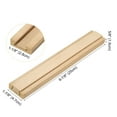 thumbnail image 2 of Uxcell 4 Set Deslizadores de Cajón de Madera, 9-7/8 (25 CM) Guía Central de Madera Clásica con Soporte de Deslizamiento, Kit de Reemplazo de Rieles Inferiores para Deslizadores de Cajón, 2 of 5