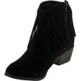 thumbnail image 3 of ADRIANA LEONARA-39 Women's Side Zipper Low Heel Fringe Ankle Booties, 3 of 4