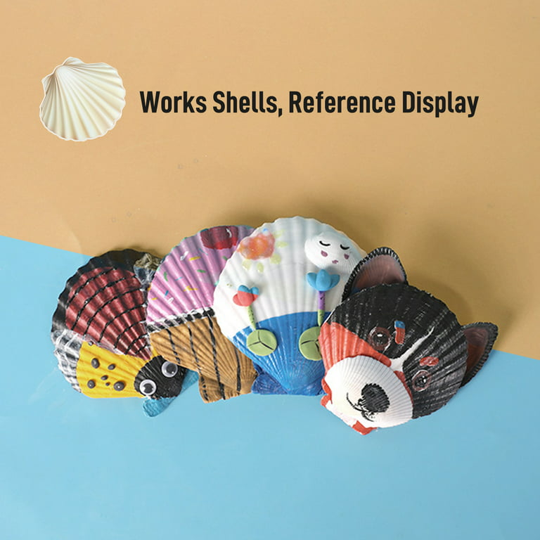 Shell Painting Kit for Kids Ages 4-8 Craft Supplies Arts and