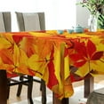 thumbnail image 2 of Fall Maple Yellow Leaves Square Tablecloth,Autumn Rectangle Modern Table Linen Cloth Cover for Thanksgiving Kitchen Dining Room Party Home Decor,60x60, 2 of 5