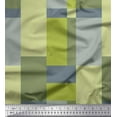 thumbnail image 1 of Soimoi Silk Fabric Check Color Block Fabric Prints by Yard 42 Inch Wide, 1 of 1