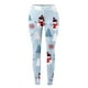 thumbnail image 3 of Gibobby Pantimedias para Mujer Cómodas y Cálidas Leggings estampados cómodos informales para mujer Pantalones largos de yoga y Navidad (Azul, L), 3 of 5