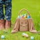 thumbnail image 4 of Bolsa de conejos de peluche, bolsa de Pascua, bolso para niños, bolsa de conejos, cesta de Pascua, bolso de terciopelo, bolso de mano flocado, 4 of 6