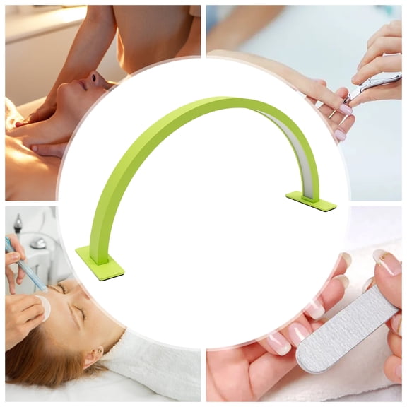 LED Half-Moon Desk Lamp - Adjustable Color Temperature & Brightness, Eye-Friendly Light, Perfect for Beauty Professionals and Home Use