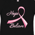 thumbnail image 4 of Inktastic Hope Believe Breast Cancer Ribbon Boys or Girls Toddler T-Shirt, 4 of 5