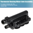 thumbnail image 4 of Engine Coolant Thermostat Housing Assembly for BMW 525i 2004-2009 17127507982 Metal Plastic Black, 4 of 7