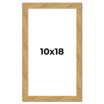 10x18 Frame Beige Real Wood Picture Frame Width 1.25 inches | Interior Frame Depth 0.5 inches |