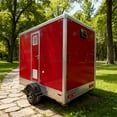 thumbnail image 3 of Goeasy Mobile Bathroom Trailer with Dual Restroom Units and Hand Washing Stations for Events, 3 of 7