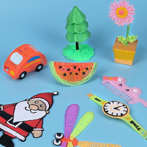 Luxshiny 12Pcs 3D Pen Filament Refills Compatible with Most 3D Printing Pens