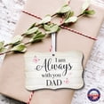 thumbnail image 3 of LifeSong Milestones Scalloped Memorial Ornaments Christmas Decorations for Tree - Always with you Dad, 3 of 7