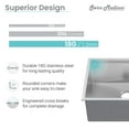 thumbnail image 5 of Rivage 33 x 19 Single Basin Undermount Kitchen Workstation Sink, 5 of 12