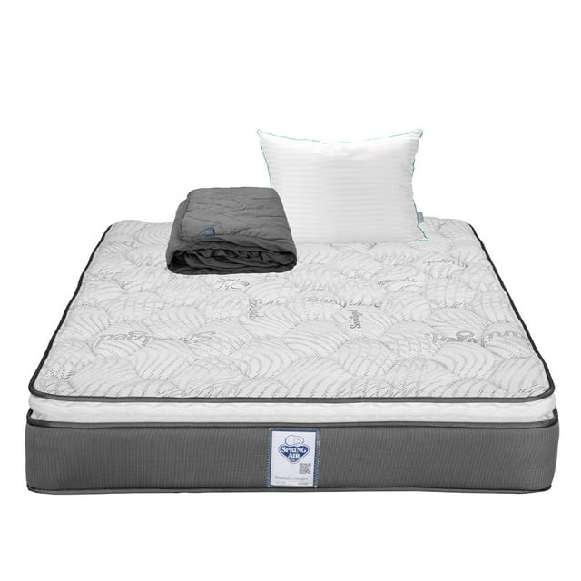Colchón Individual Spring Air Prestige + Almohada Royal + Protector Rogga