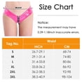 thumbnail image 3 of Set de pantalones cortos FEOYA con forma de botín metalizados para mujer, piel sintética, rosa, XL, 3 of 6