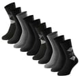 thumbnail image 1 of SCHIESSER Calcetines para hombre, paquete de 10 - «Bluebird», mezcla de algodón, lisos/estampados Negro/rombo 43-46, 1 of 3