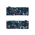 thumbnail image 2 of Daiia Navy Blue Geometric Printed Handmade Baby Headbands Soft Stretchy Hair Bands with Bows for Newborn Infant Baby Toddler Girls, 2 of 5