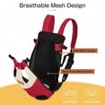 thumbnail image 3 of Mochila de viaje para mascotas con patas extendidas, mochila transportadora para perros pequeños, medianos, gatos, cachorros, mochila transportadora frontal ajustable para mascotas, para senderismo, v, 3 of 7