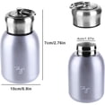 thumbnail image 4 of LANFENG Mini Vacuum Flasks Travel Thermos for Water & Drinks 10.15oz 300ML - Leak Proof Stainless Steel Small Cup - Silver, 4 of 7