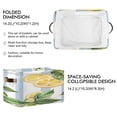 thumbnail image 3 of Lemons and Leaves Square Storage Bins with Handles Collapsible Containing Box 2 Packs, 3 of 9