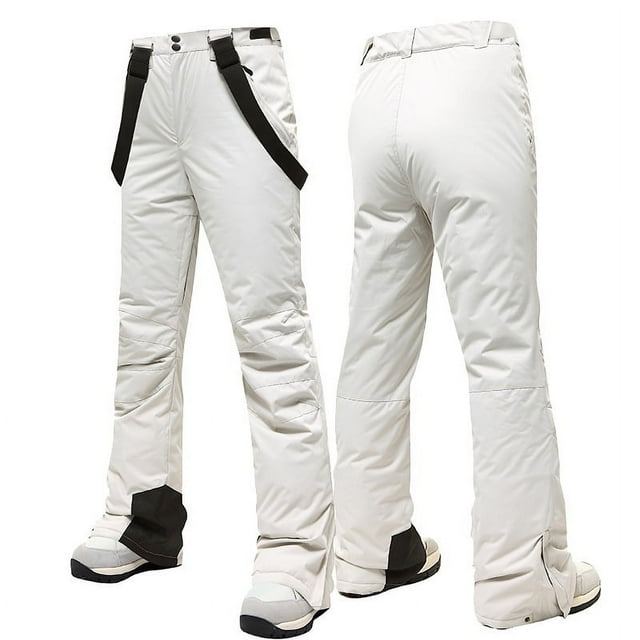 Pantalones de esquí individuales y dobles para hombres y mujeres, impermeables y cálidos, gruesos