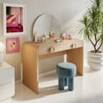 thumbnail image 2 of Moonrise Natural Ash 2-Drawer Vanity Desk, 2 of 5