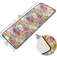 thumbnail image 2 of SKYSONIC 2X6 Feet Colorful Floral Runner Rug with Rubber Backing, Spring Summer Flowers Non Slip Entryway Rug Runner Washable Soft Area Rug Carpet for Hallway Bedroom Kitchen Decor, 2 of 6