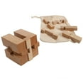 thumbnail image 4 of WE Games 3D Wooden Cube Brain Teaser Puzzle - 12 Pieces - 2.25 in., 4 of 9