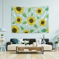 thumbnail image 7 of Coolnut Sunflower Tapestry Washable Polyester Art Wall Hanging Blanket for Living Room Bedroom Dorm Party, 90 x 60 Inch Home Decor Gifts, 7 of 7