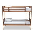 thumbnail image 7 of Bowery Hill Walnut Brown Finished Wood Twin Size Bunk Bed, 7 of 7