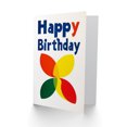 thumbnail image 2 of Artery8 Birthday Card Retro Colourful Simple Classic Dots Butterfly For Him Her Man Woman Girl Boy Wife Husband Greeting Card, 2 of 3