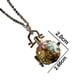 thumbnail image 2 of Collar difusor de aceite esencial de aromaterapia, colgante de acero inoxidable, medallón de perfume, joyería para mujer, regalo para el día de la madre para mamá/mujer, 2 of 6