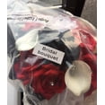 thumbnail image 3 of Angel Isabella Bouquet & Boutonniere Set:Black and Red Rose and White Calla Lily Bridal Wedding, 3 of 4