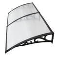 thumbnail image 3 of ZenStyle 6.4’ x 3.2’ Clear Polycarbonate Metal Frame Doorway Awning, Waterproof, UV Filtering, 3 of 10