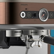Philips Barista Brew Semi-Automatic Espresso Machine with Milk Frother, Silver Metal