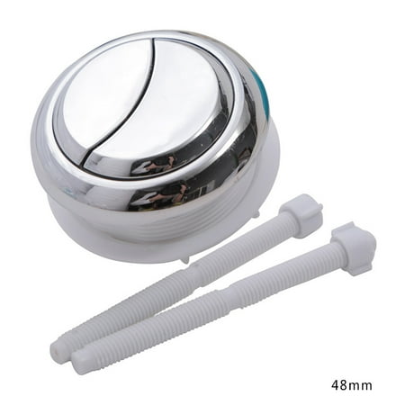 

2pcs Universal Round Dual Type Push Toilet Flush Button WC Flush Switch ABS Stainless Steel Spring