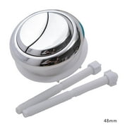 2 pièces universel rond double Type bouton de chasse d'eau WC interrupteur de chasse ABS acier inoxydable SpringToilet batton