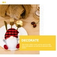 thumbnail image 4 of Gymnture 3pcs Christmas Gnome Cutlery Holders Silverware Holders Xmas Theme Cutter Fork Holders, 4 of 10