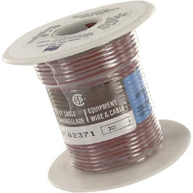 Pack of 1, Alpha Wire 3057 Rd005 Hook-Up Wire, 16 Awg, 26X30, 0.016 In.,  0.095 In., 300V, Red, 3057 Series 