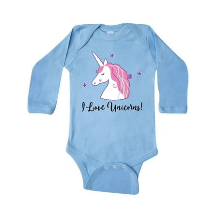 

Inktastic Unicorn Girls Cute Fantasy Gift Gift Baby Girl Long Sleeve Bodysuit